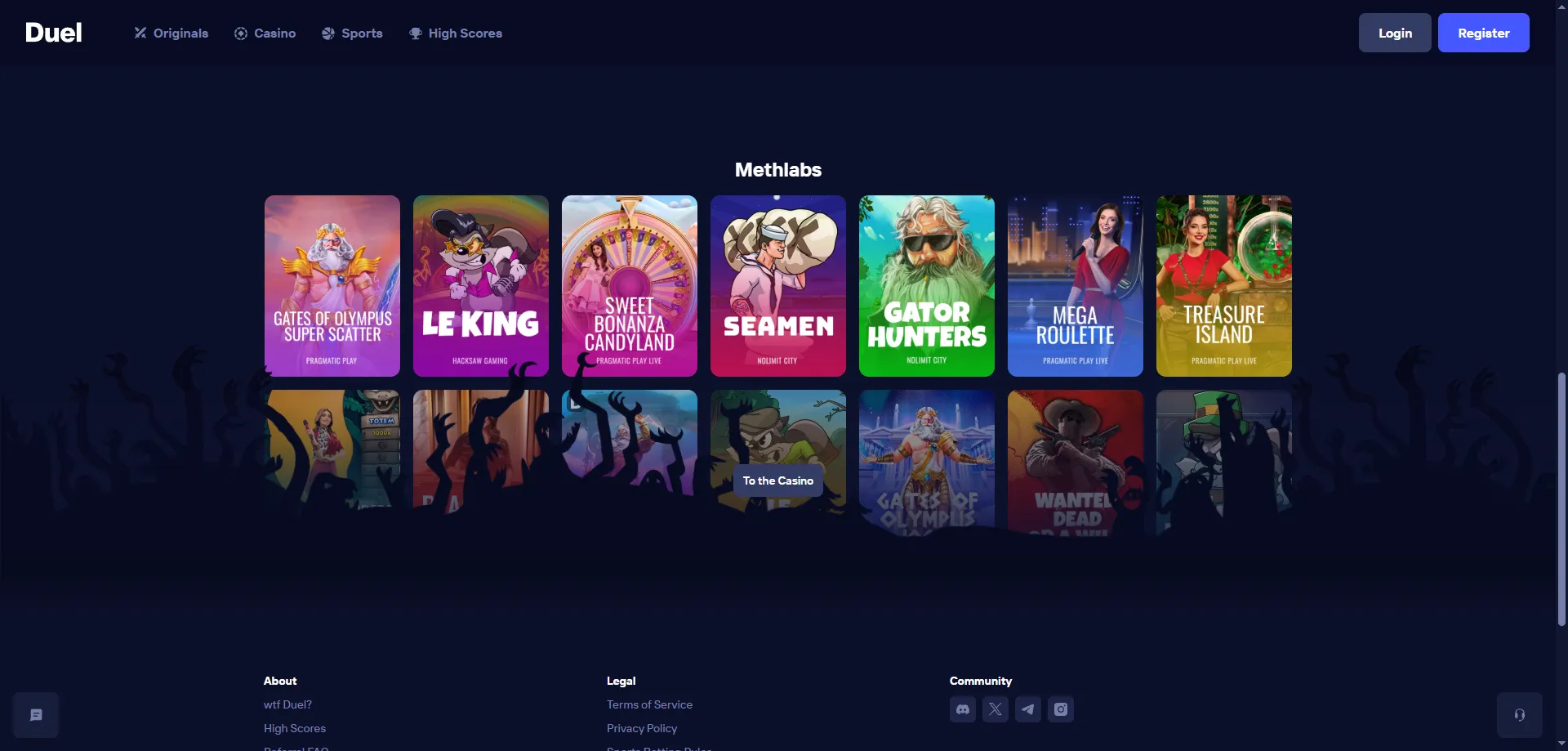 Duel Casino spletne igre – slots, live igre in namizne igre